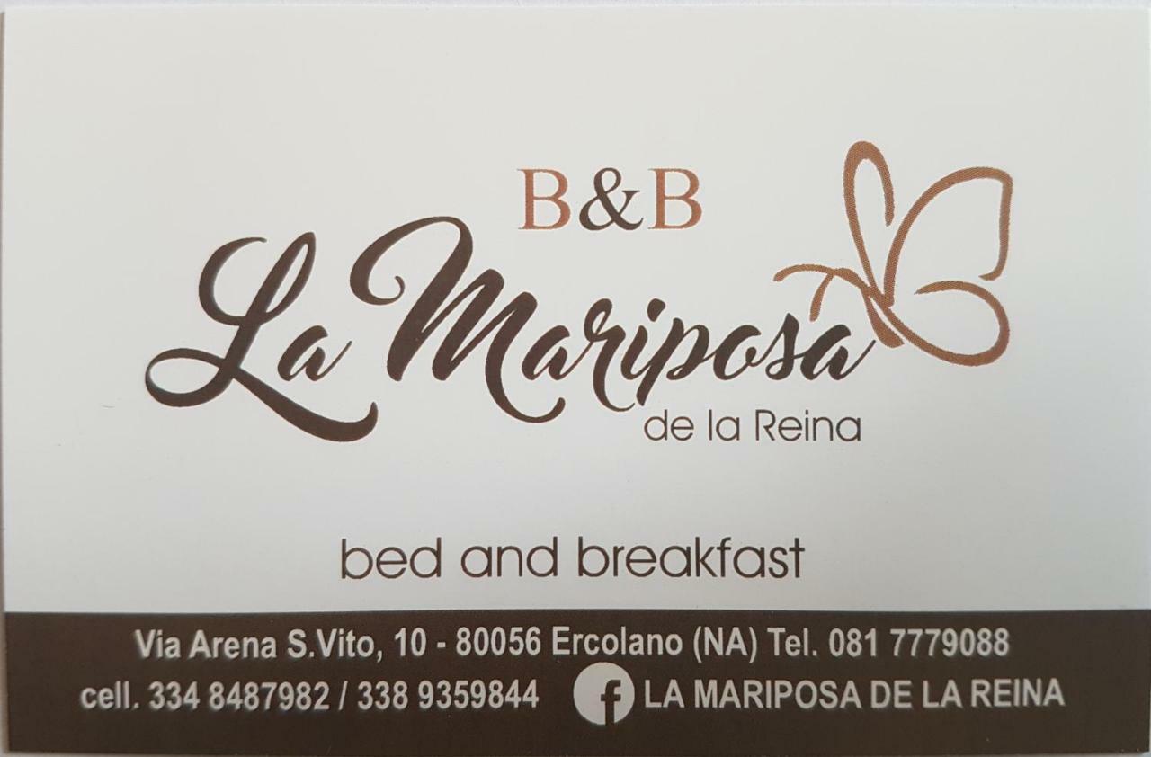 La Mariposa De La Reina Bed and Breakfast Ercolano Exteriör bild